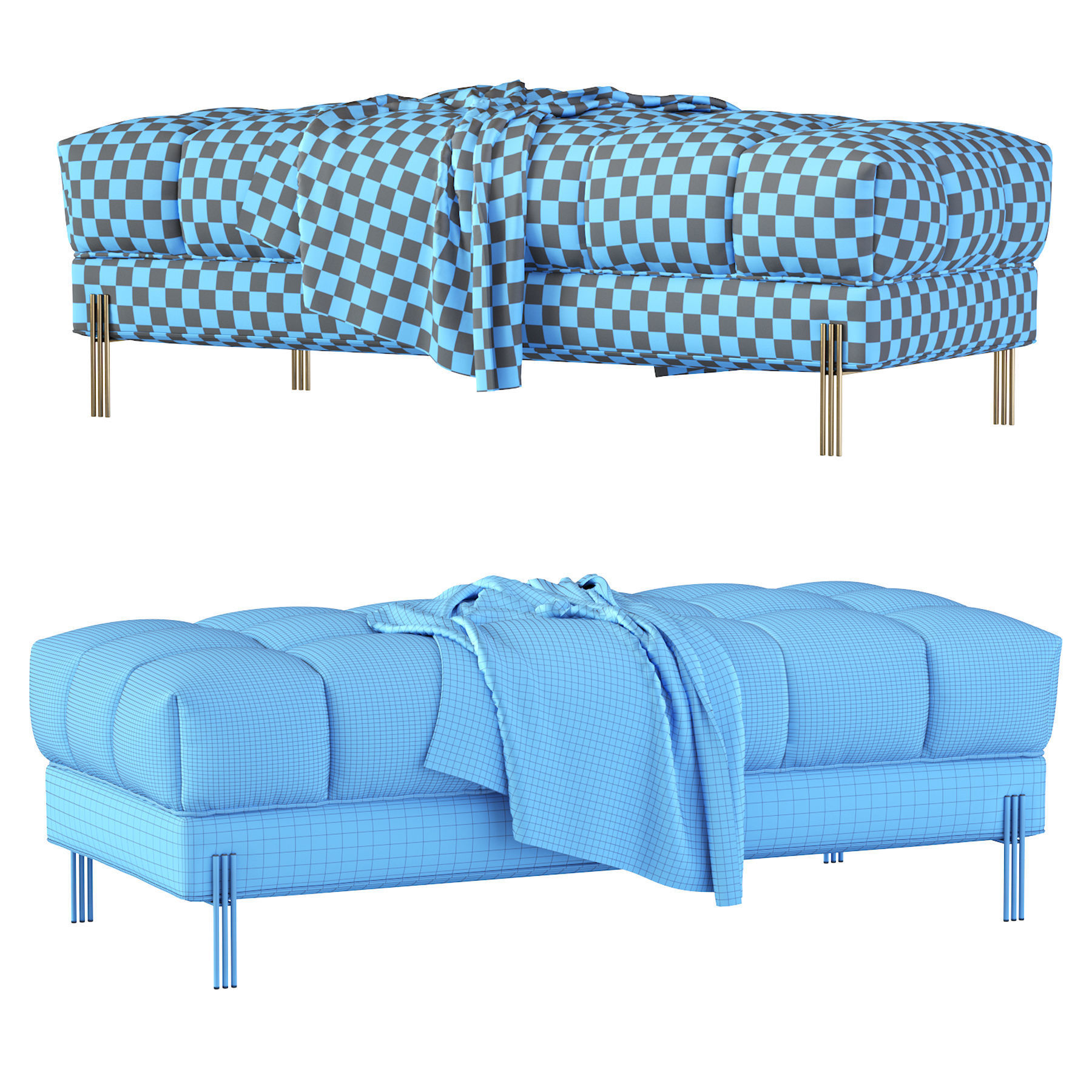 Bench Sienna 3D model_4