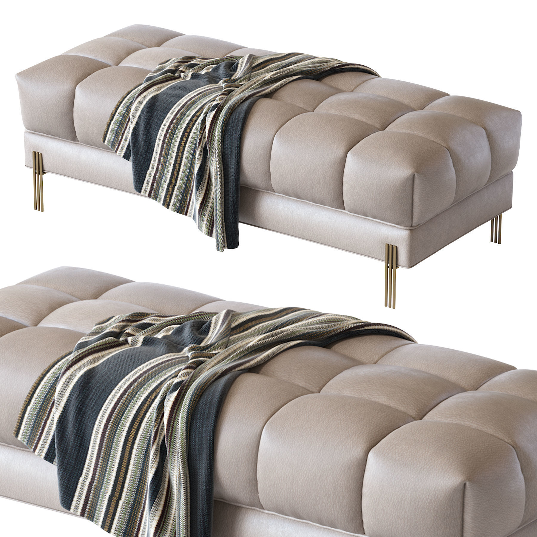 Bench Sienna 3D model_1