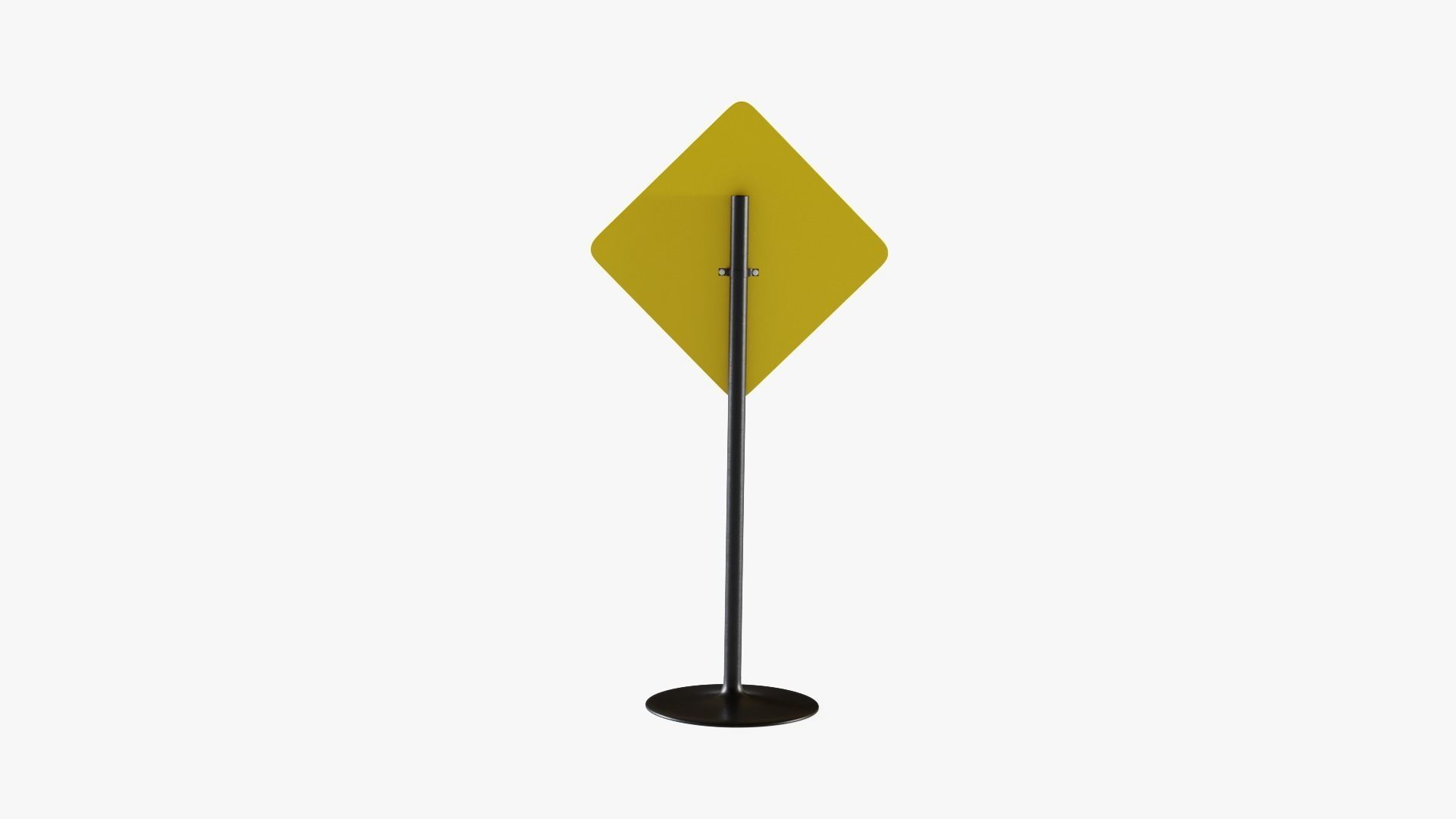 Street Sign 7 Low-poly 3D model_3