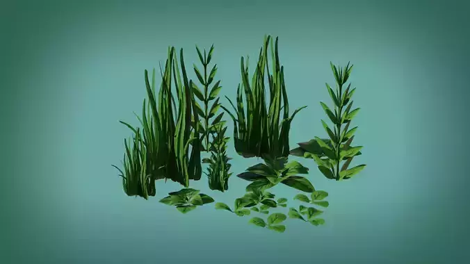 3D Stylized Grass Asset Pack