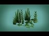 3D Stylized Grass Asset Pack Low-poly 3D model_1