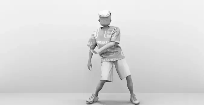 manandman person in shorts and hat