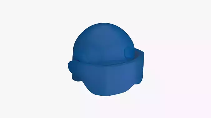 Lego Soldier Helmet Low-poly 3D model