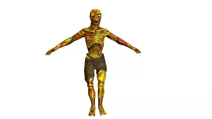 Mammy Zombie Low-poly 3D model