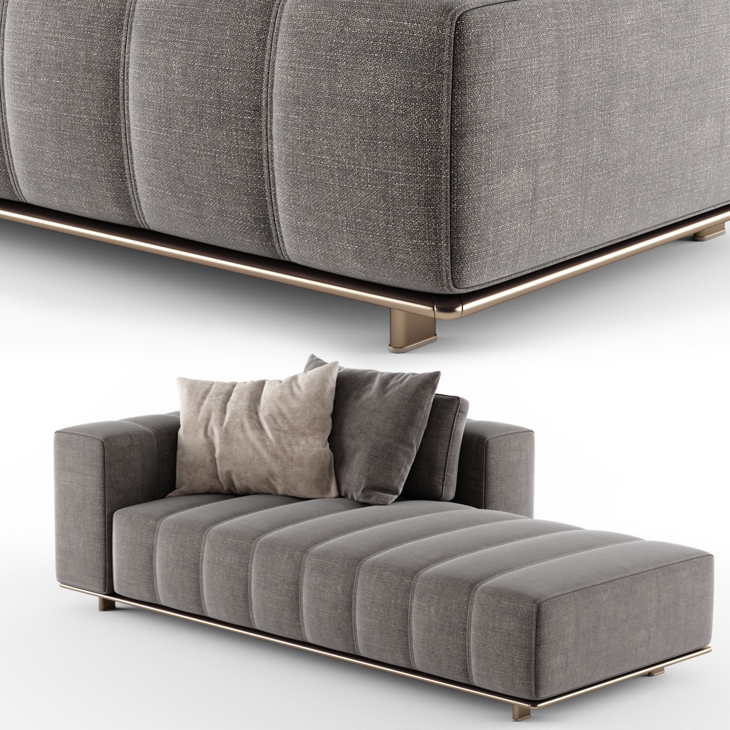 FREEMAN Chaise Longue 01 3D model_2
