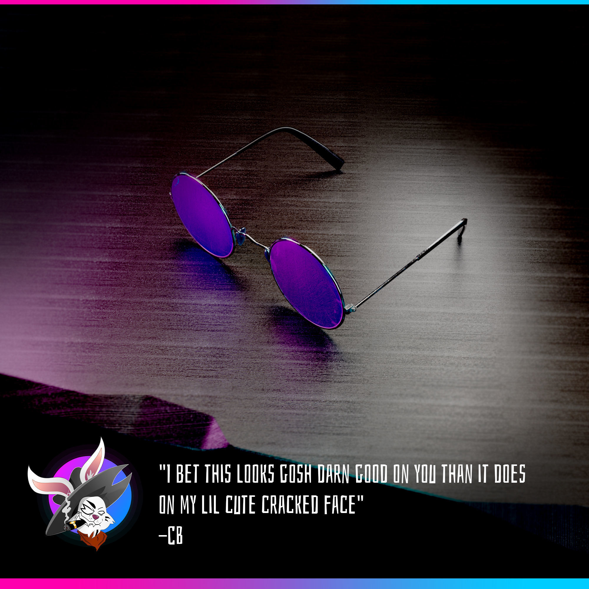 3D LUXURY CIRCULAR GLASSES - CREATED FOR 3D NFTs 3D model_5