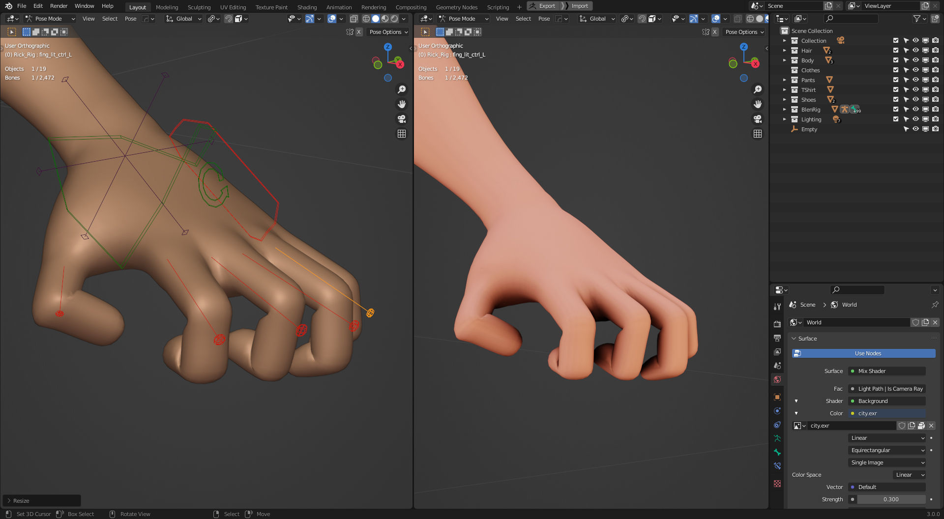 Rigged Character Boy using Blenrig 6 in Blender 3 - Rick 3D model_11