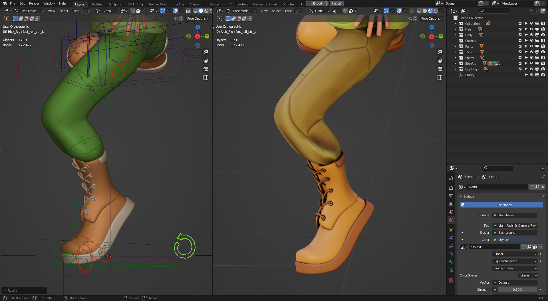 Rigged Character Boy using Blenrig 6 in Blender 3 - Rick 3D model_7