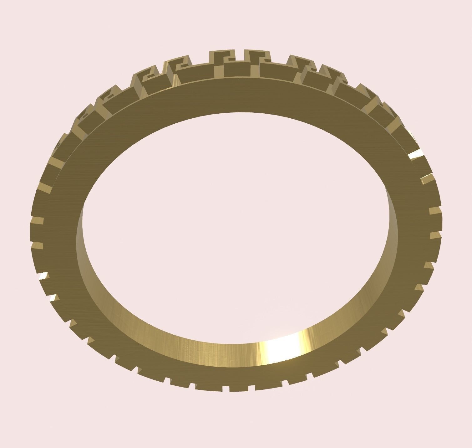 Geometric pattern ring stl 3D print model_11