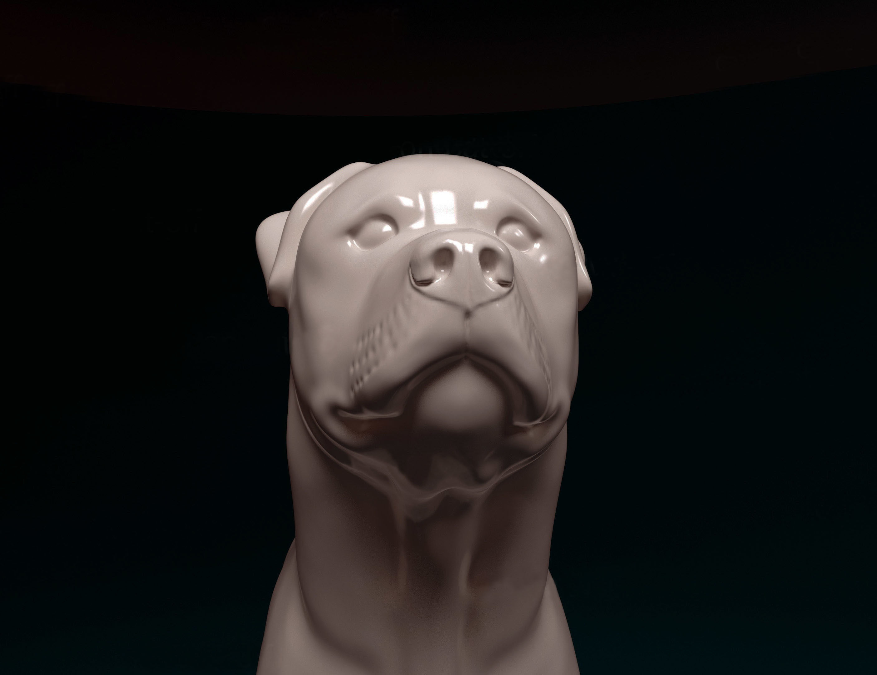 Rottweiler dog 3D print model_5