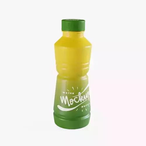Plastic Sport Bottle Low-poly 3D model