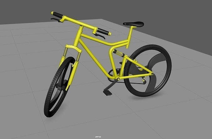 bicycle model with rigg Free 3D model