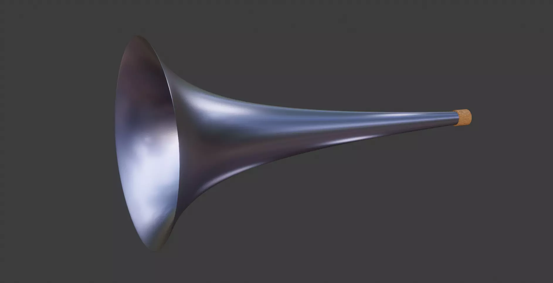 Trumpet Vuvuzela Horn 3D model_0