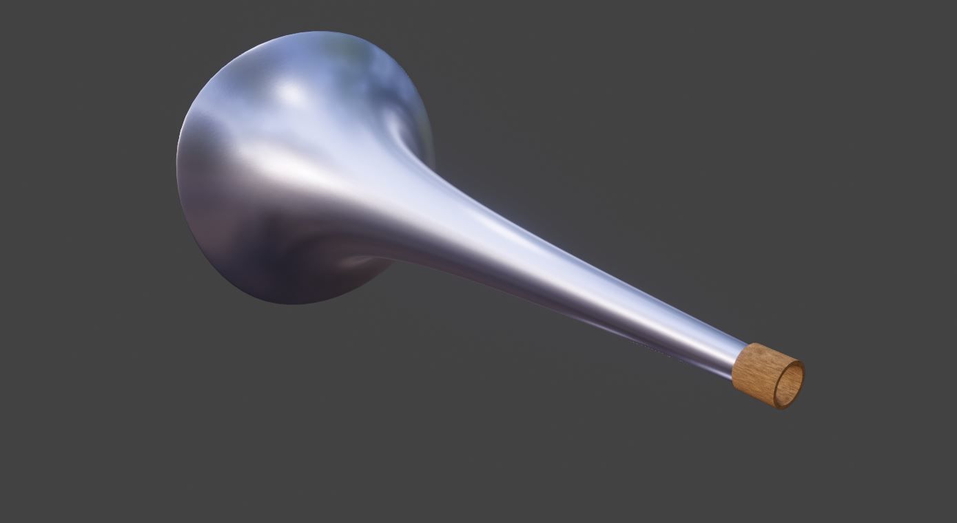 Trumpet Vuvuzela Horn 3D model_5