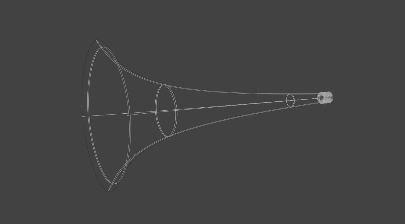 Trumpet Vuvuzela Horn 3D model_2