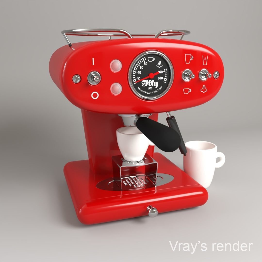 Realistic Espresso Machine 3D model_6
