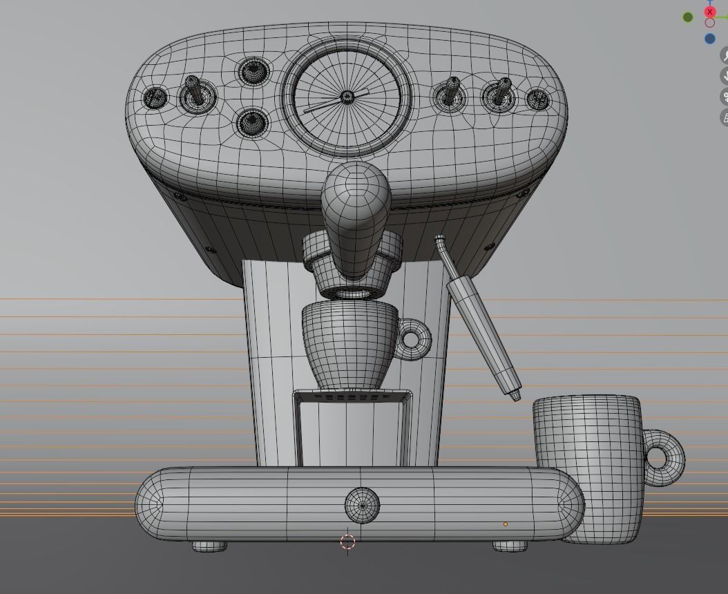 Realistic Espresso Machine 3D model_10