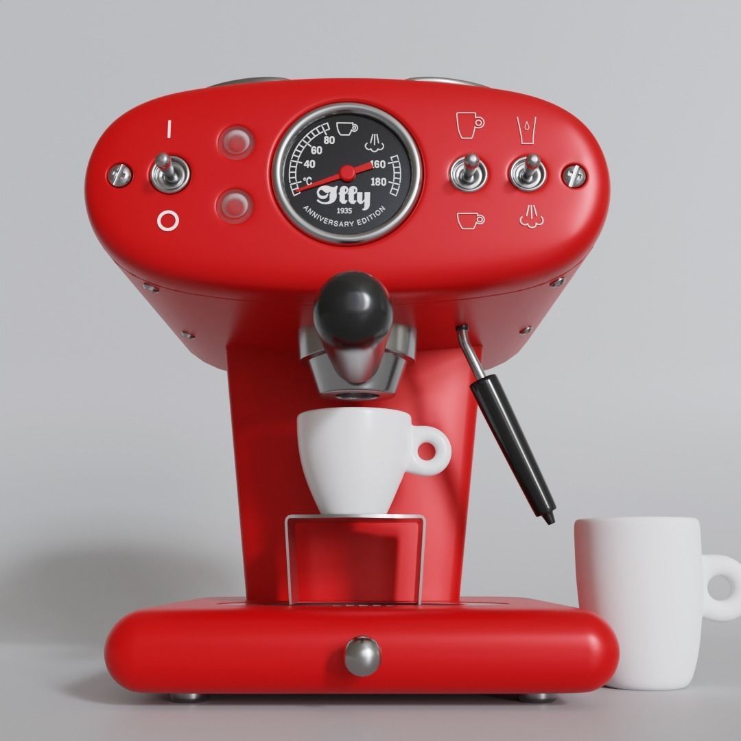 Realistic Espresso Machine 3D model_3