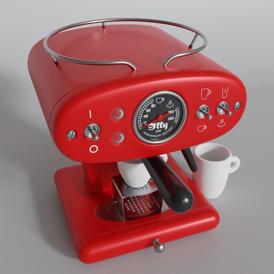 Realistic Espresso Machine 3D model_2