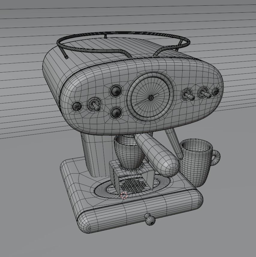Realistic Espresso Machine 3D model_7