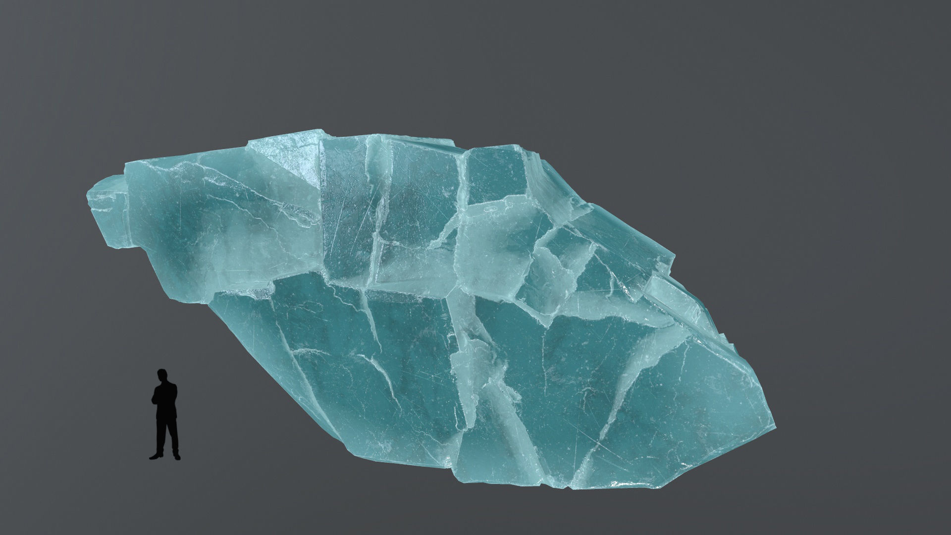 ice rocks Low-poly 3D model_5