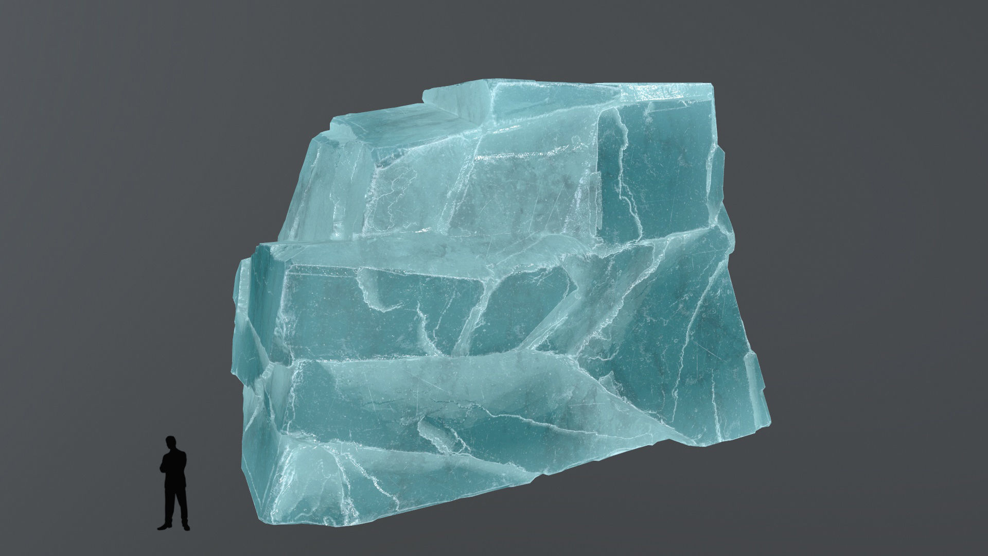 ice rocks Low-poly 3D model_7