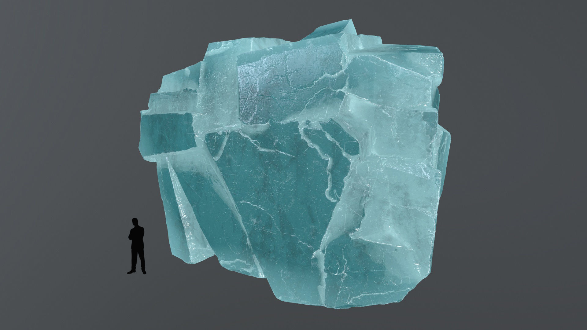 ice rocks Low-poly 3D model_6
