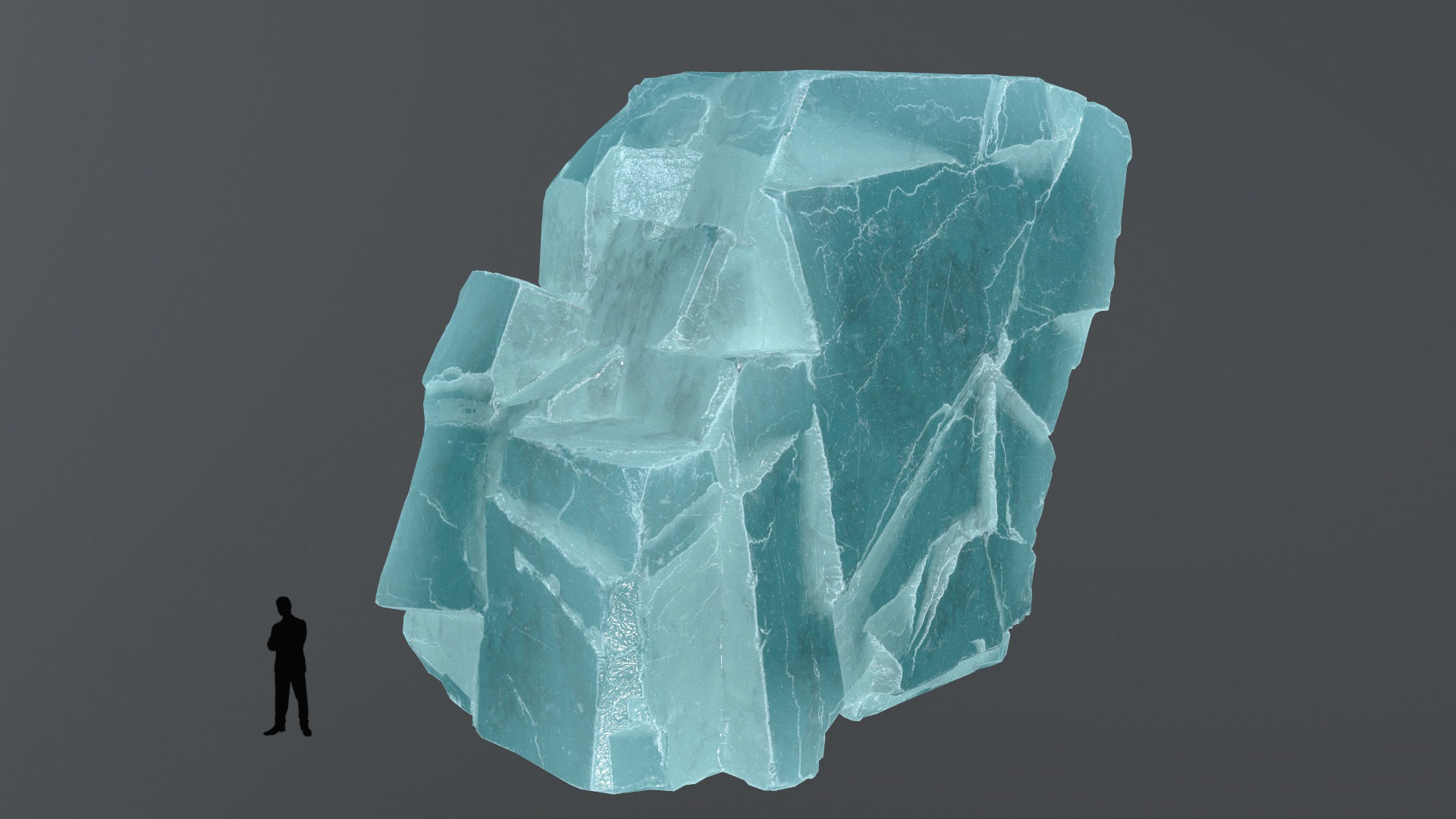 ice rocks Low-poly 3D model_4