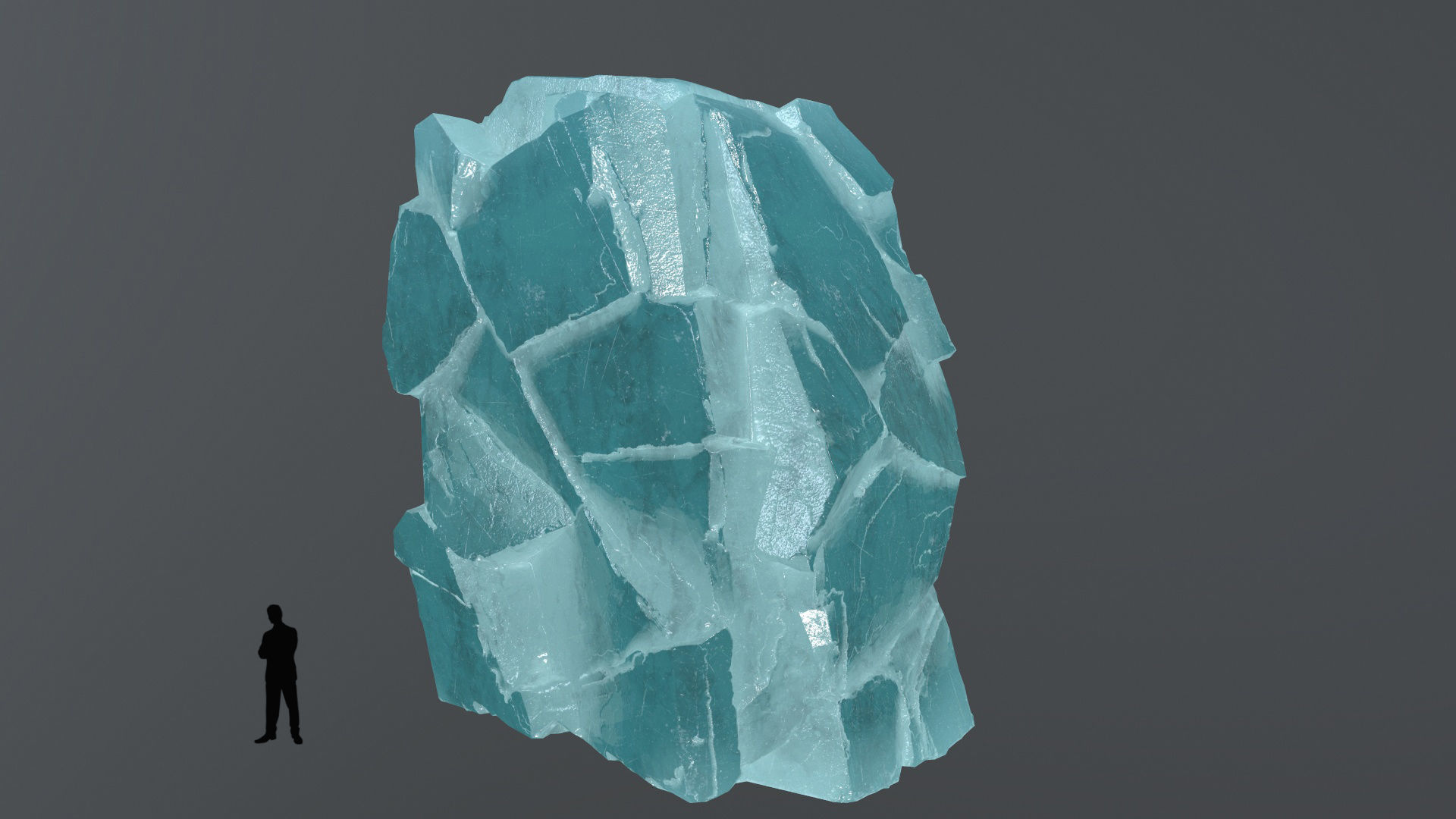 ice rocks Low-poly 3D model_3