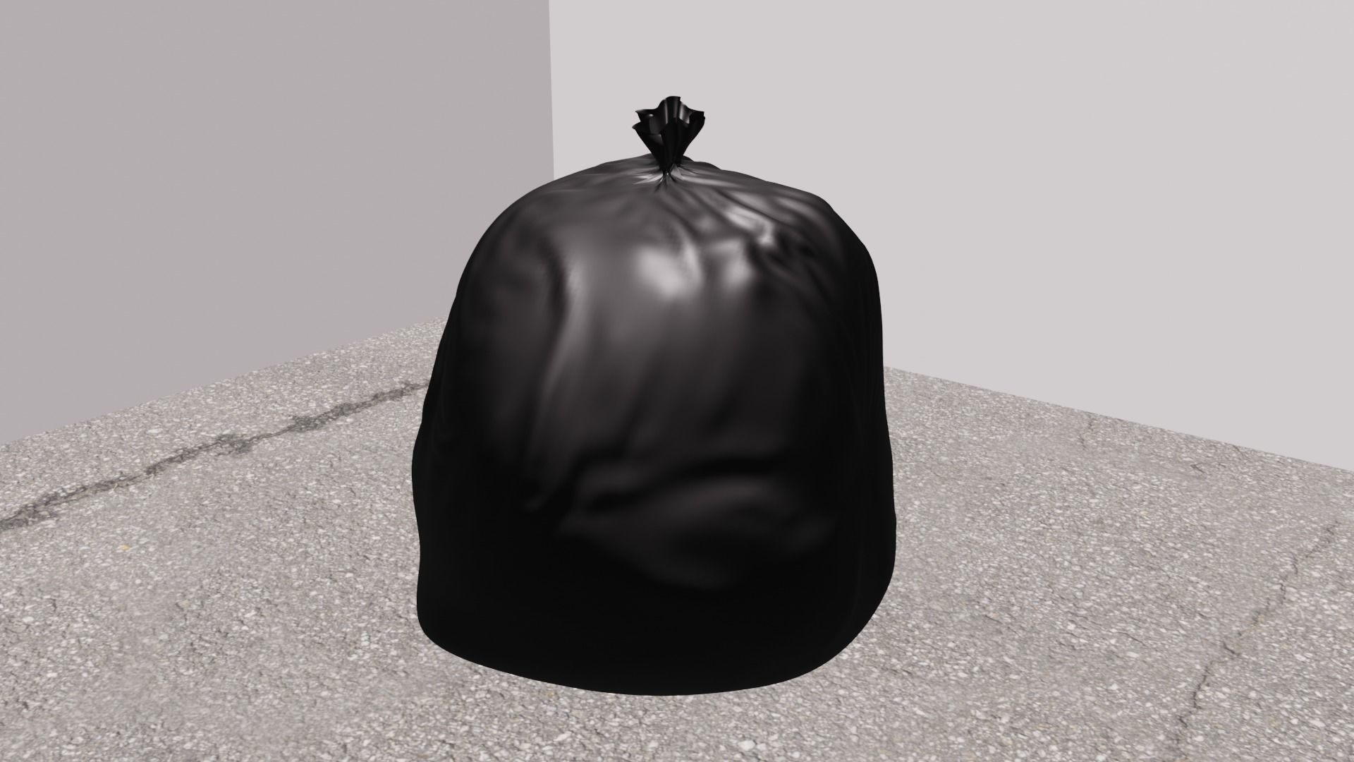 3d garbage bag with realastic matirals 3D model_2