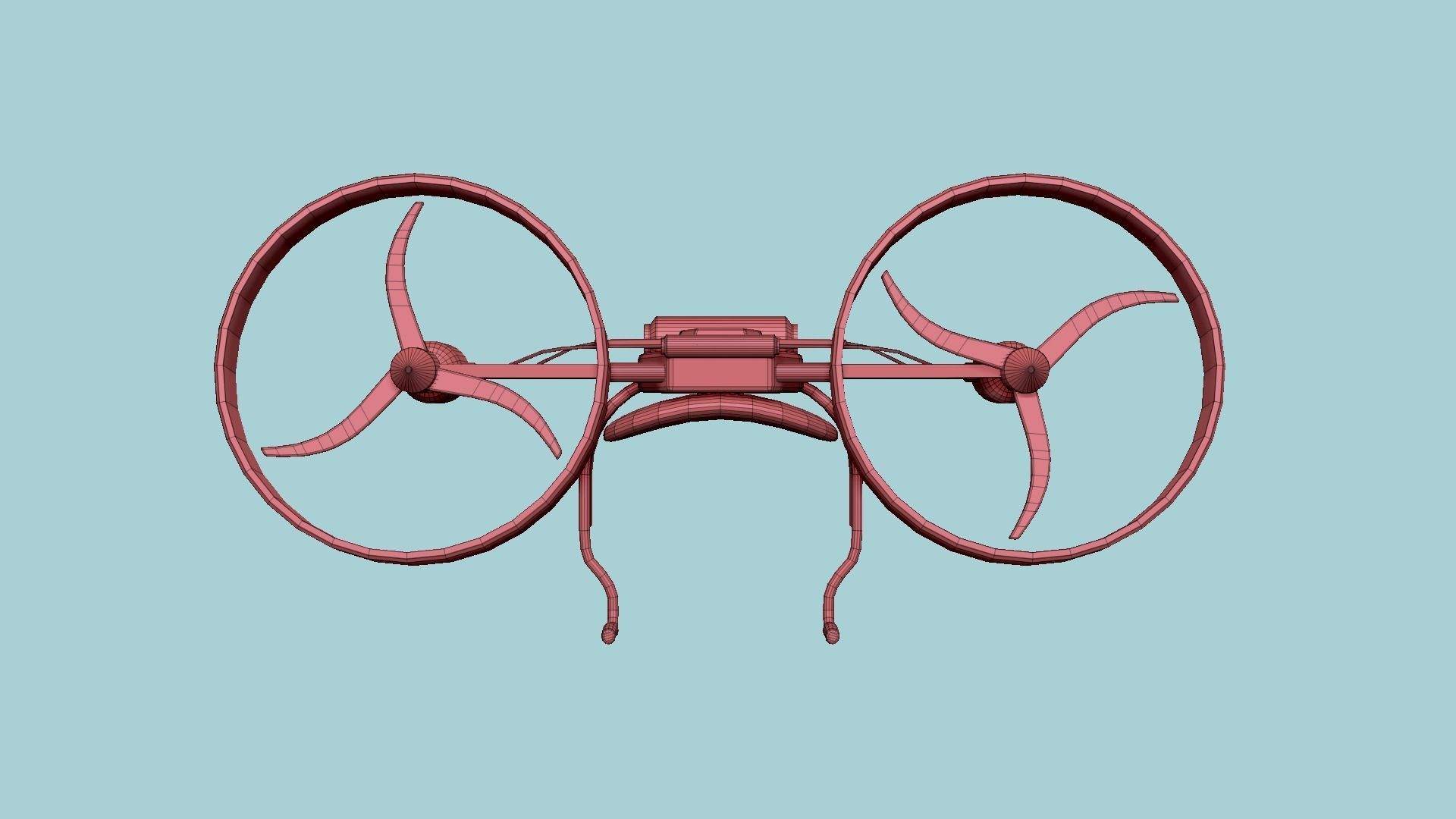 Jetpack Electric B01 Dark Steel  - SciFi Character Design Low-poly 3D model_16