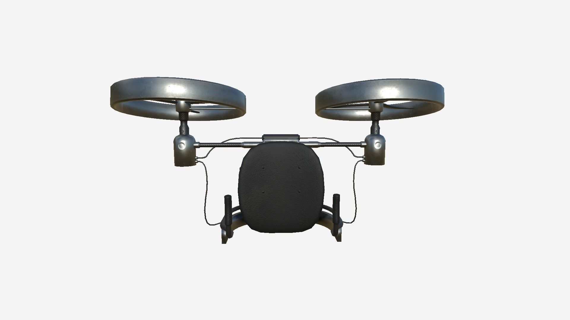 Jetpack Electric B01 Dark Steel  - SciFi Character Design Low-poly 3D model_3