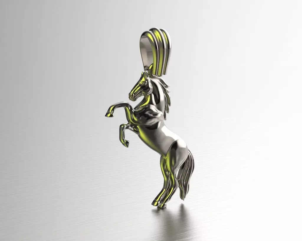Pendant Horse 3D print model_0