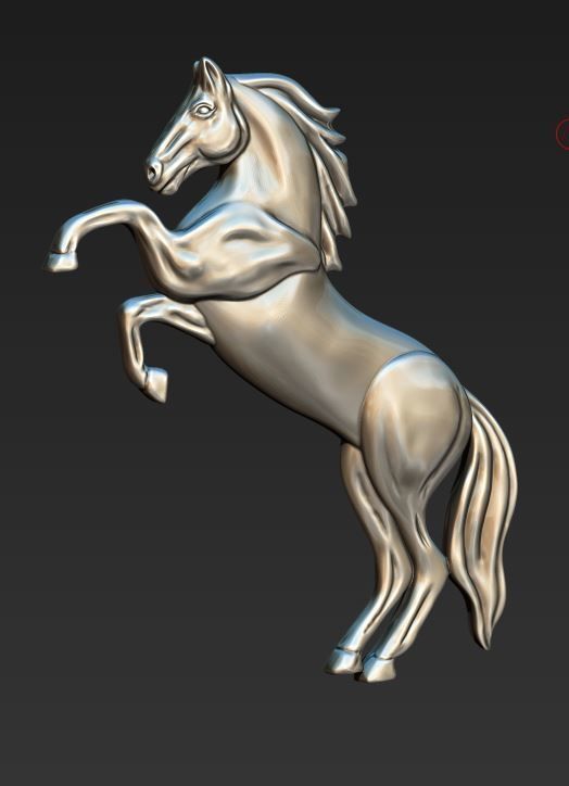 Pendant Horse 3D print model_2