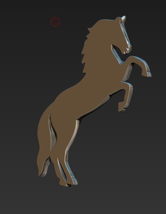 Pendant Horse 3D print model_3