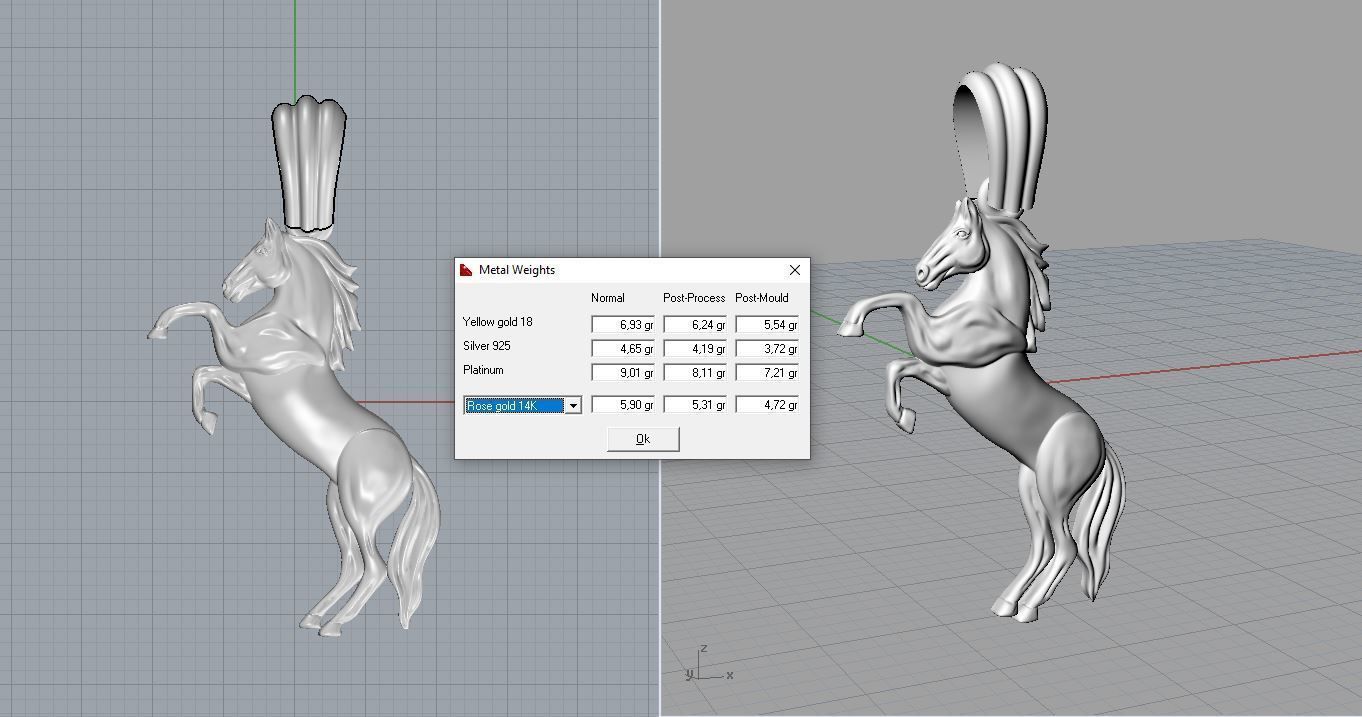 Pendant Horse 3D print model_10