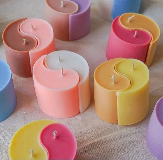 Yin Yang candle  3D print model_1