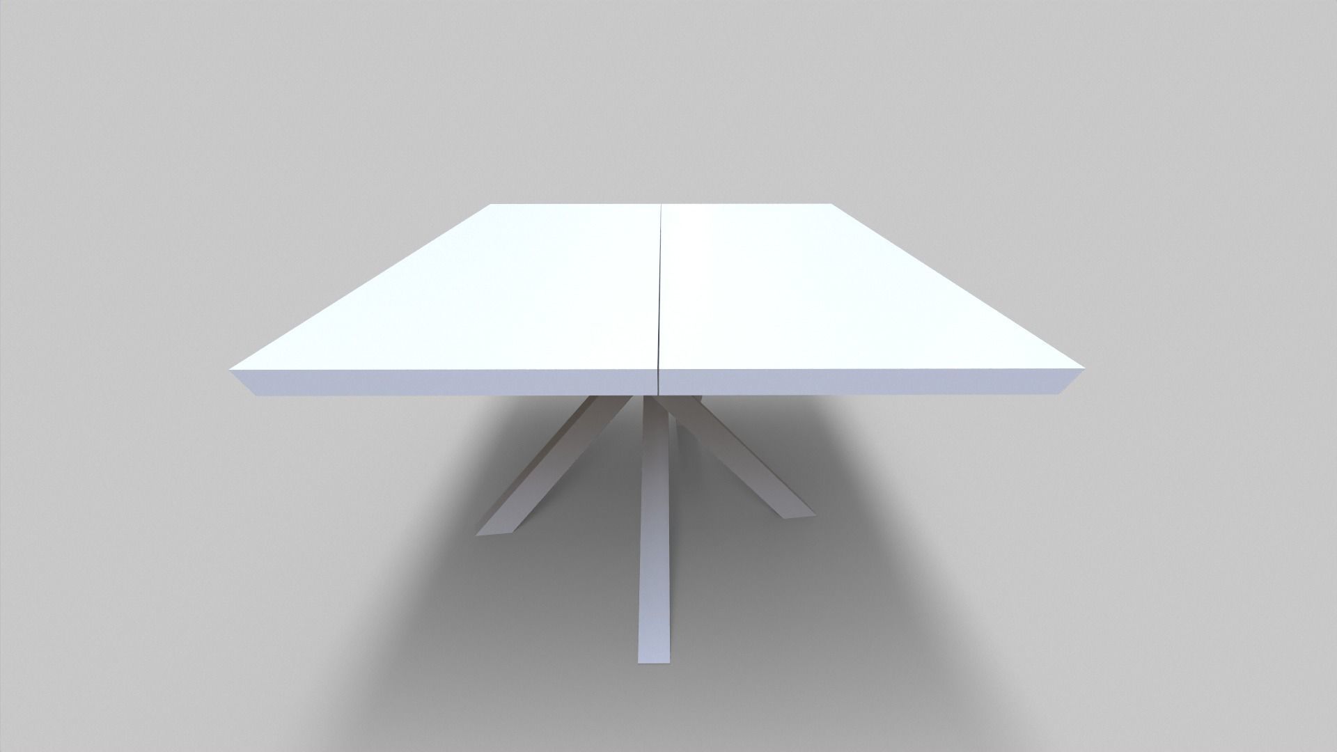 Modern Desk Low-poly 3D model_1