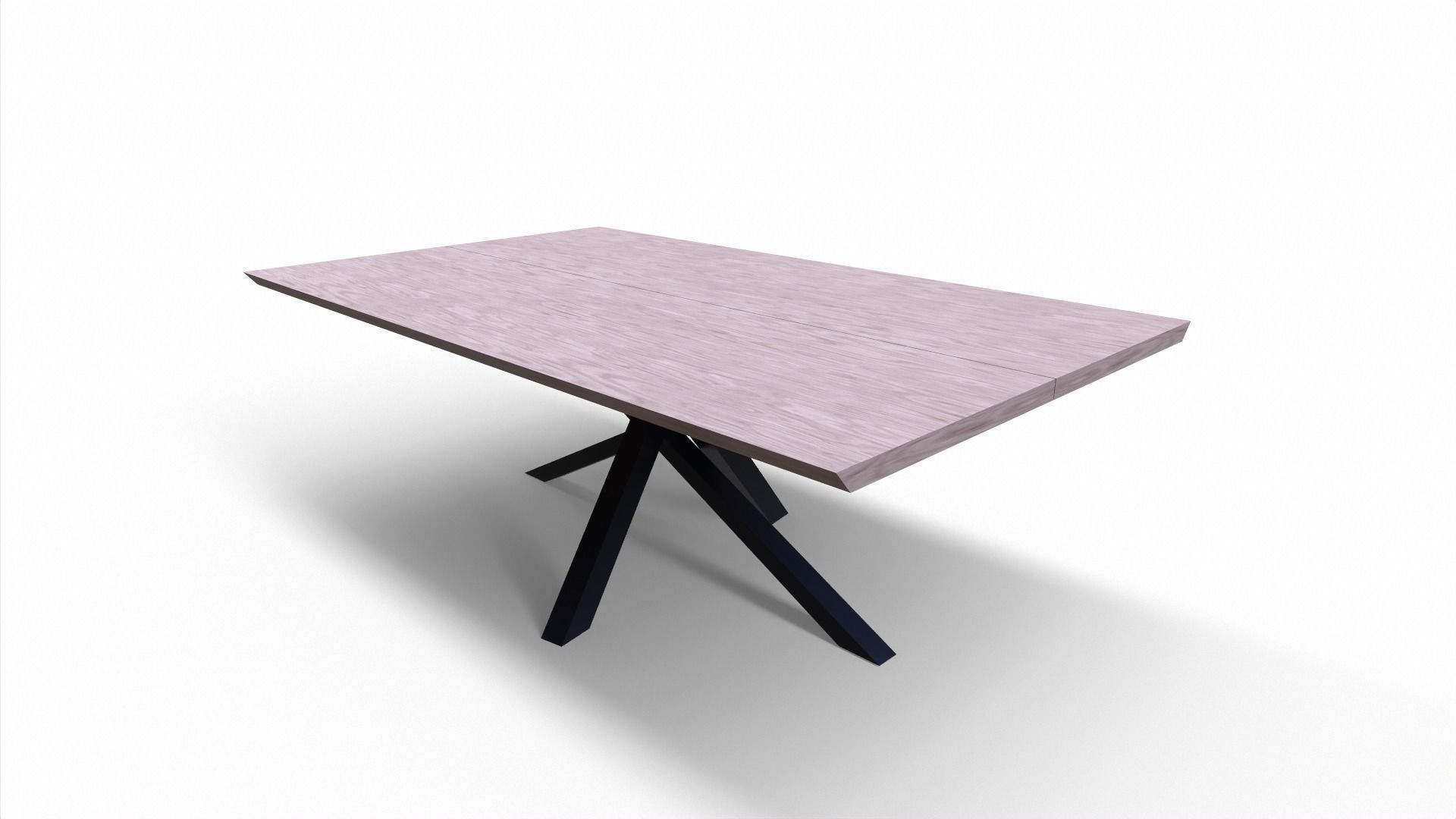 Modern Desk Low-poly 3D model_3