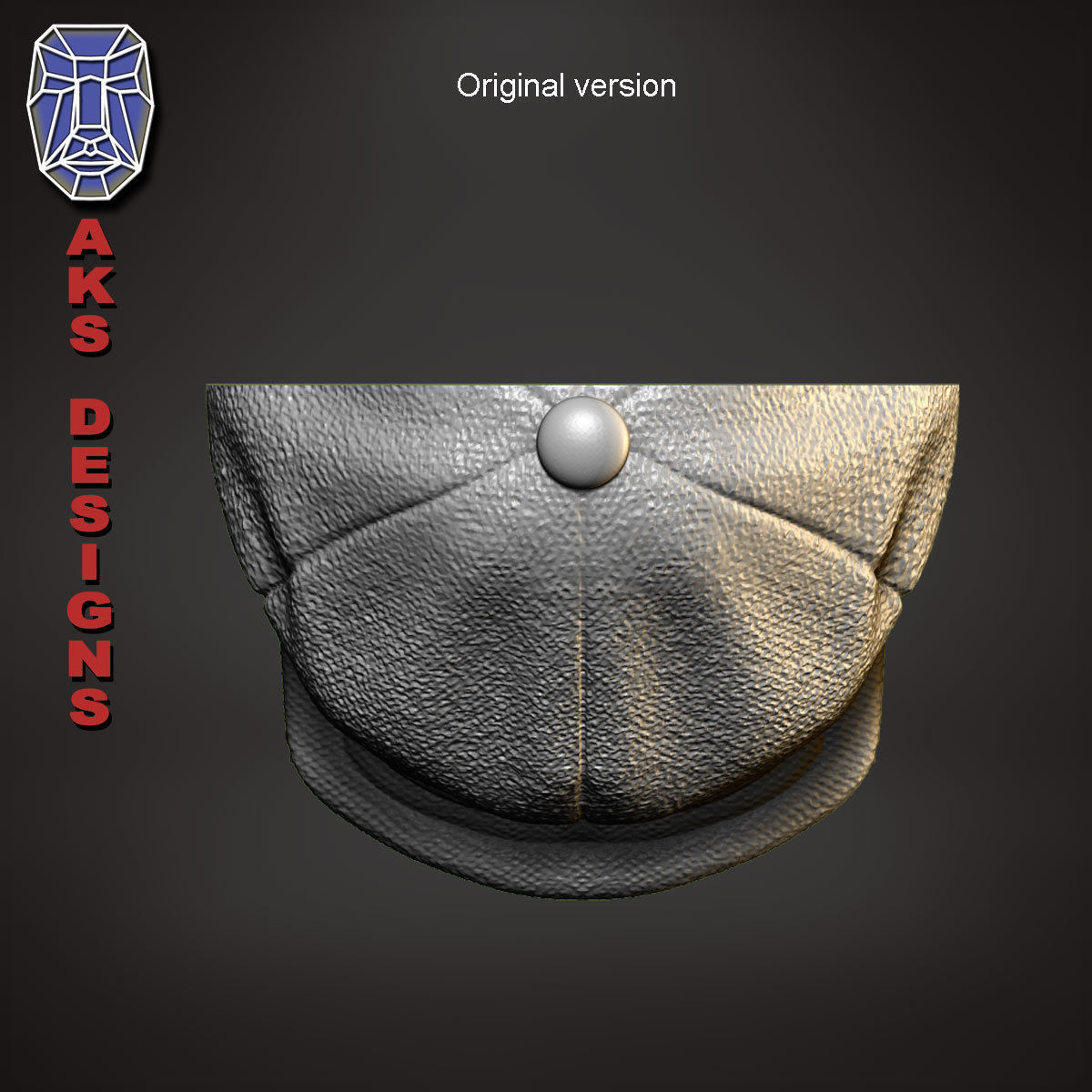 Gangster bulldog version 2 Bas relief wall art 3D print model_9