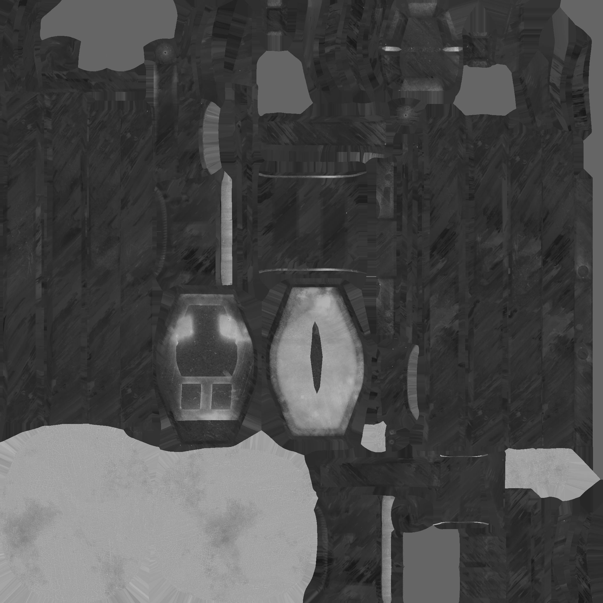 Jetpack Electric B07 Golden - SciFi Character Design Low-poly 3D model_22