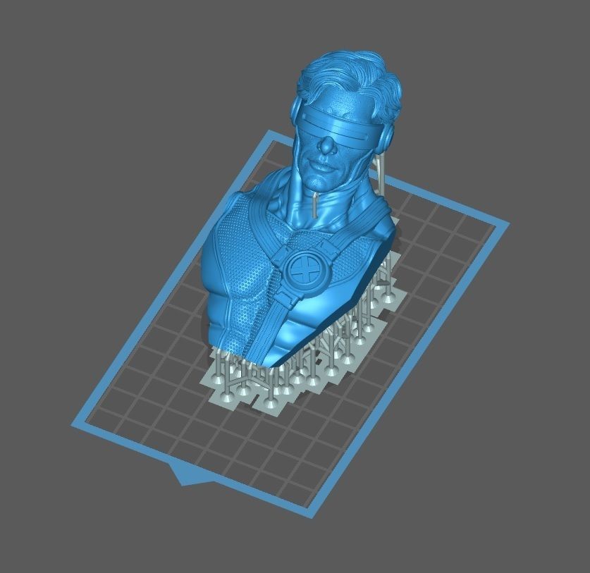 CYCLOPS X- MEN BUST 3D print model_2
