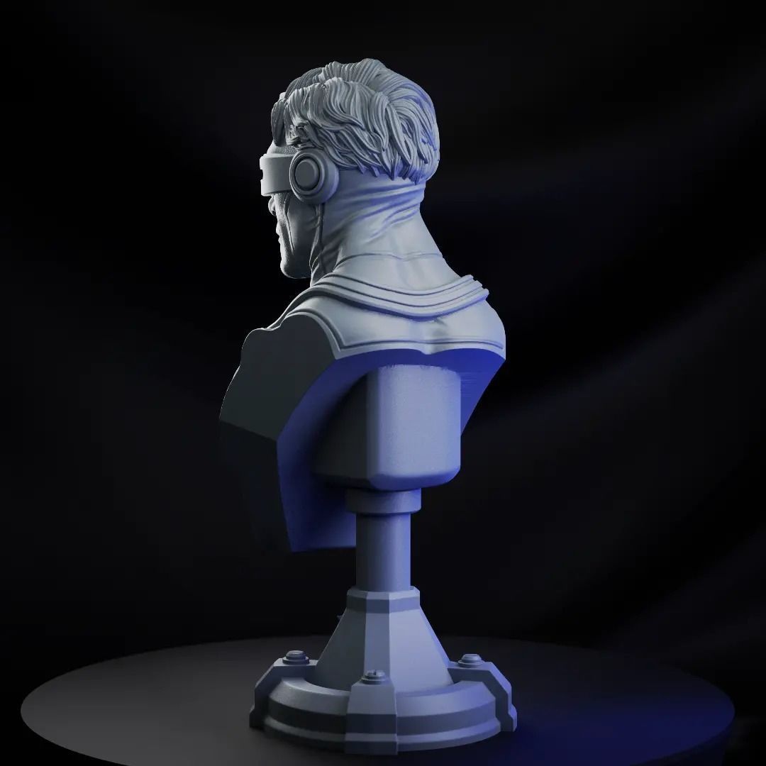 CYCLOPS X- MEN BUST 3D print model_9