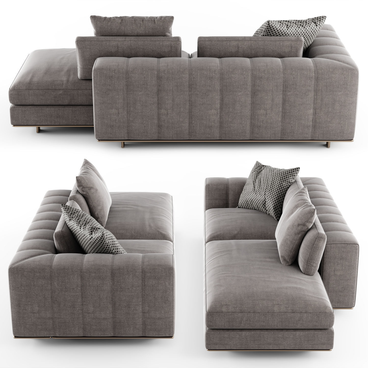 FREEMAN Open-End chaise longue 3D model_2