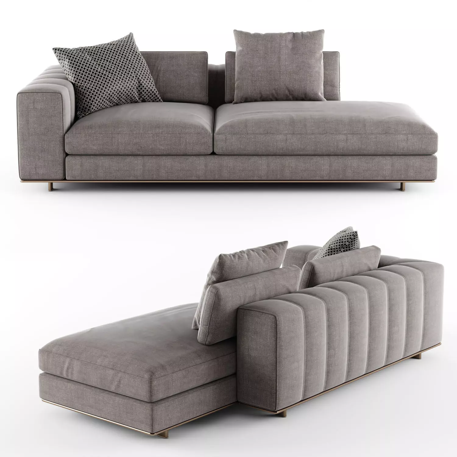 FREEMAN Open-End chaise longue 3D model_0