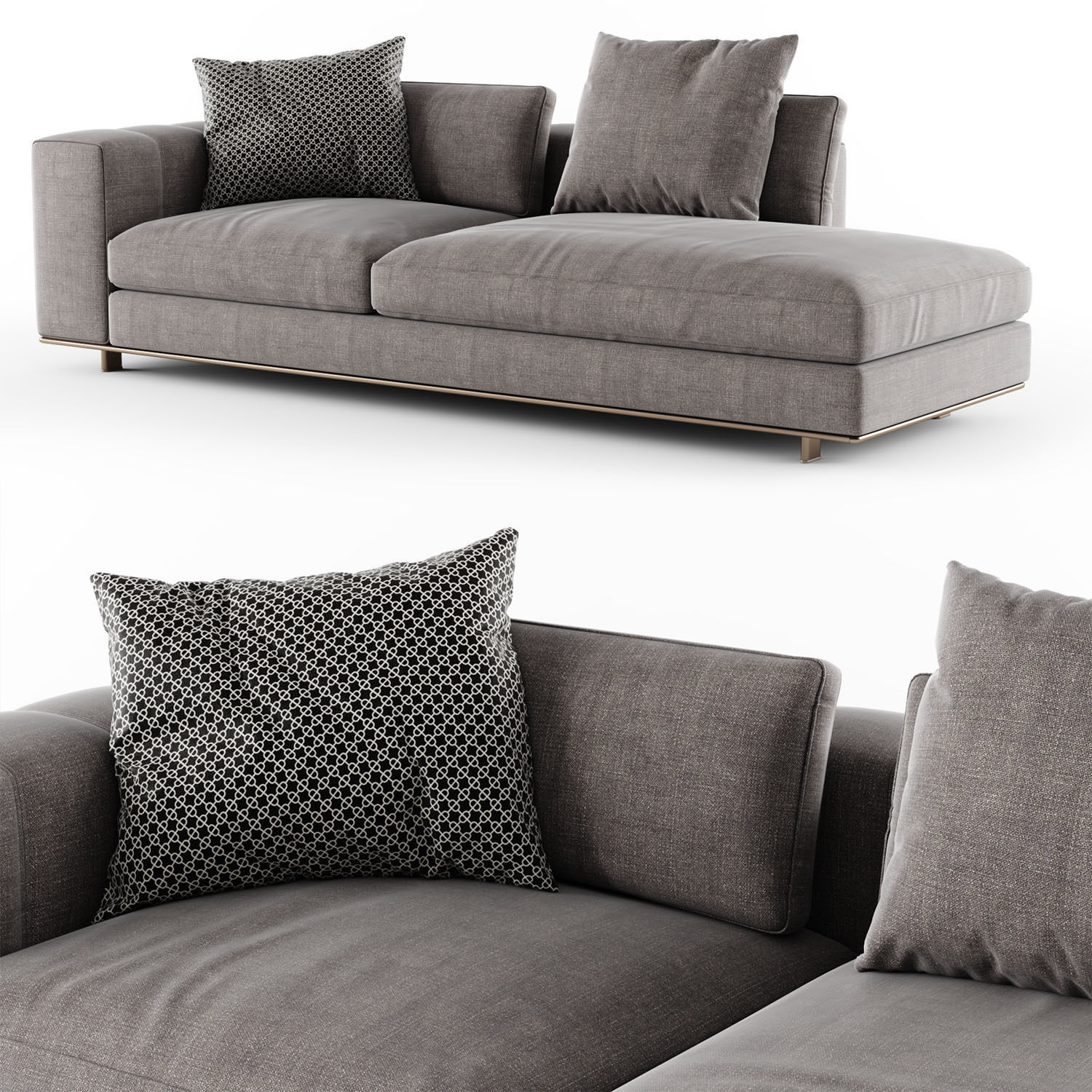 FREEMAN Open-End chaise longue 3D model_1