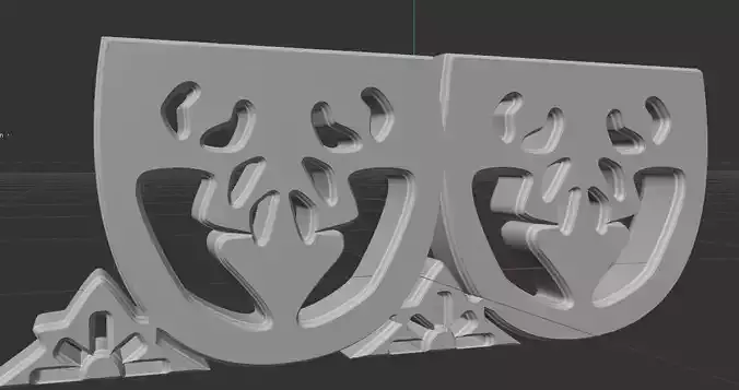 STL MODEL E metal plate with arrow in middle