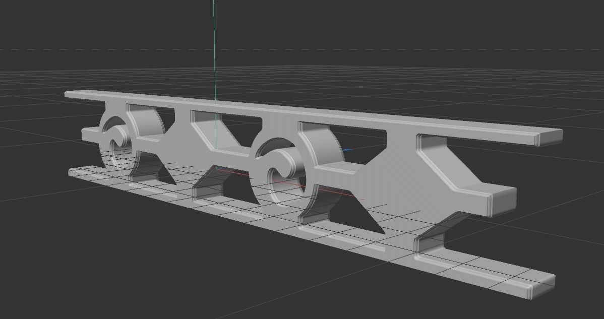 STL MODEL G piece of metal 3D model_1