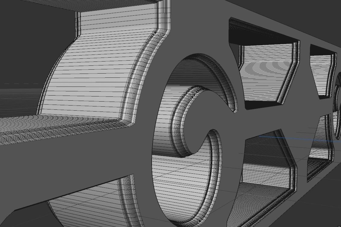 STL MODEL G piece of metal 3D model_5