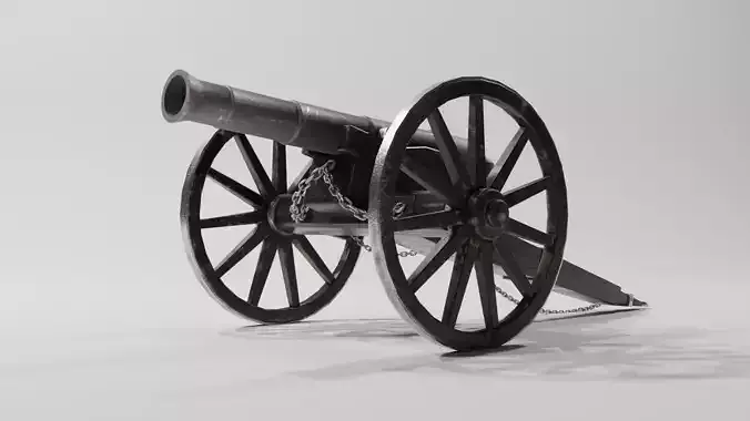 Old Cannon with cannonballs